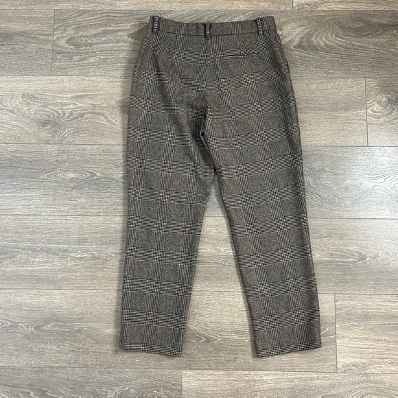Aritzia Wilfred Gimont Pant Plaid Wool Crop Trousers Straight Leg Brown Size 2 - Picture 12 of 16